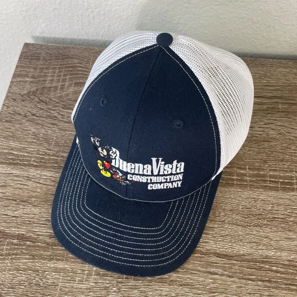 Buena Vista Construction Company‎ Trucker Hat Navy Unisex Adult Embroidered